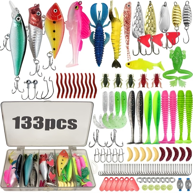 133Pcs Premium Fishing Lures T - Fishing Hook Jig review and price