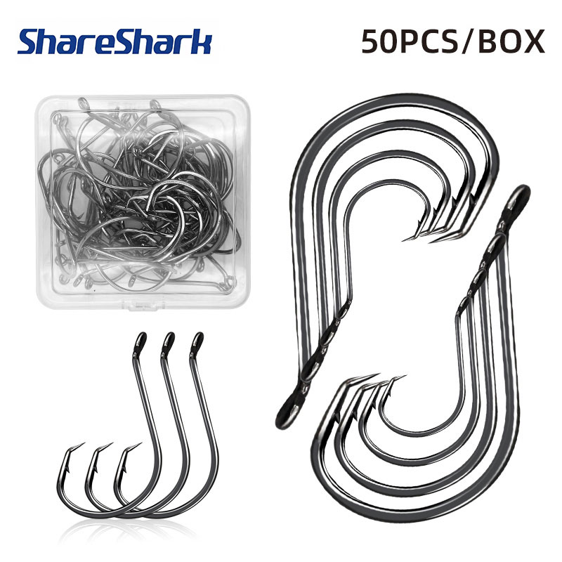 ShareShark 50pcs/box 7384 High - Fishing Hook Circle review and price