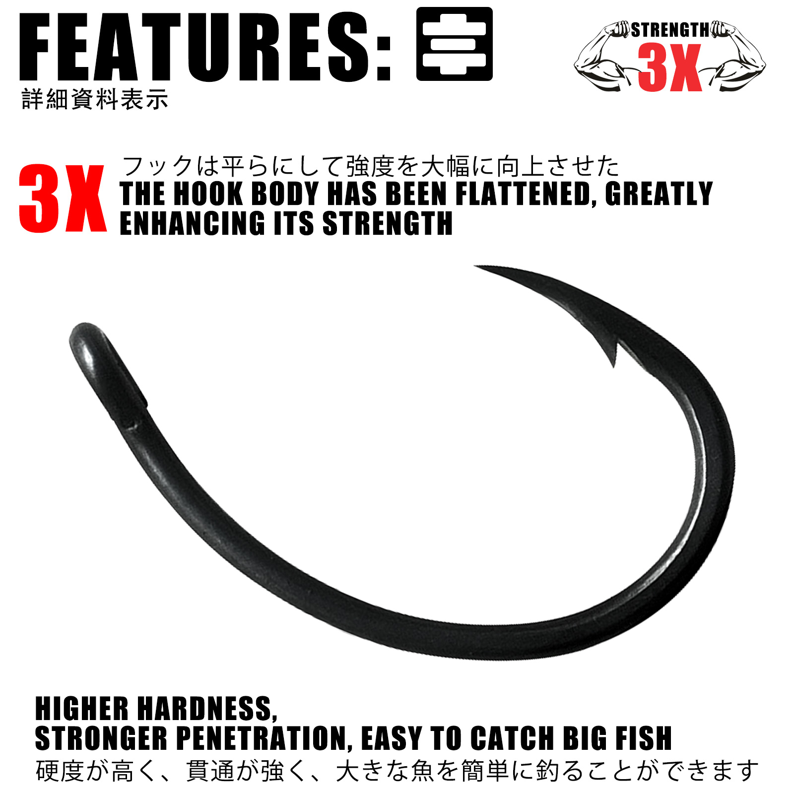 50pcs Carp Fishing Hooks PTFE  - Fishing Hook Circle review and price