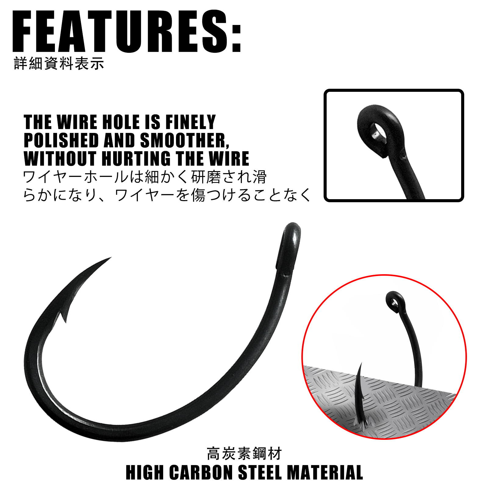 50pcs Carp Fishing Hooks PTFE  - Fishing Hook Circle review and price