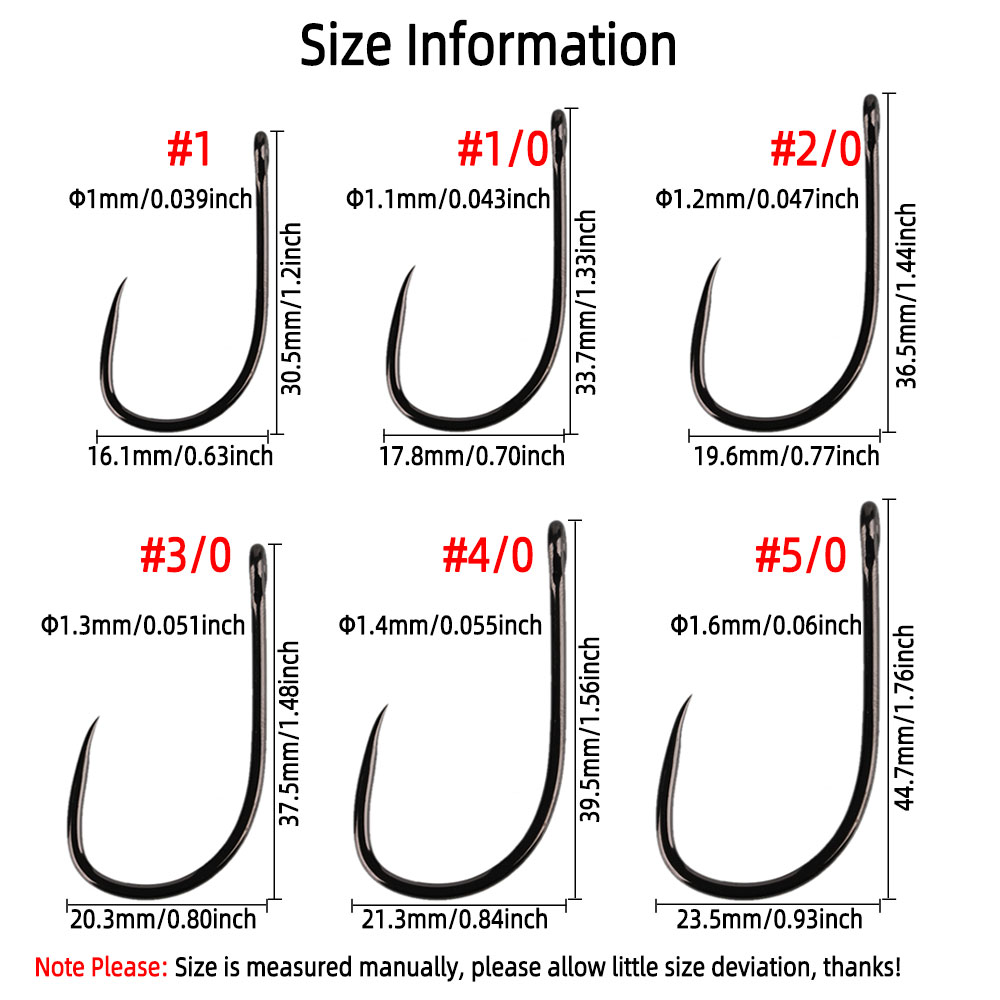 20pcs #1 1/0 2/0 3/0 4/0 5/0 S - Fishing Hook Assortment review and price